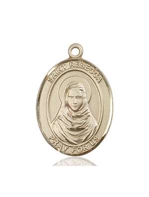 St. Rebecca Medal<br/>7252 Oval, 14kt Gold