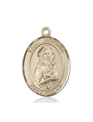 St. Victoria Medal<br/>7253 Oval, 14kt Gold