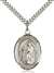 St. Aaron Medal<br/>7254 Oval, Sterling Silver