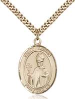 St. Austin Medal<br/>7256 Oval, Gold Filled