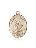 St. Christian Demosthenes Medal<br/>7257 Oval, 14kt Gold