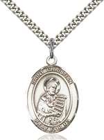 St. Christian Demosthenes Medal<br/>7257 Oval, Sterling Silver