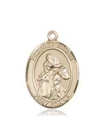 St. Isaiah Medal<br/>7258 Oval, 14kt Gold