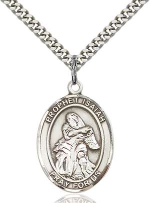 St. Isaiah Medal<br/>7258 Oval, Sterling Silver