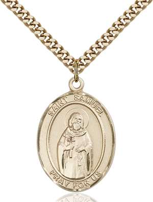 St. Samuel Medal<br/>7259 Oval, Gold Filled