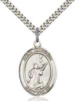 St. Tarcisius Medal<br/>7261 Oval, Sterling Silver