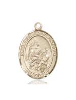 St. Bernard of Montjoux Medal<br/>7264 Oval, 14kt Gold