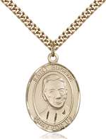 St. Eugene de Mazenod Medal<br/>7266 Oval, Gold Filled