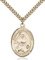 St. Julia Billiart Medal<br/>7267 Oval, Gold Filled