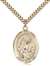 St. Colette Medal<br/>7268 Oval, Gold Filled