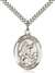 St. Colette Medal<br/>7268 Oval, Sterling Silver