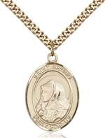 St. Bruno Medal<br/>7270 Oval, Gold Filled