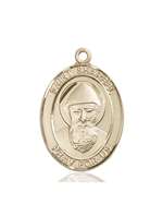 St. Sharbel Medal<br/>7271 Oval, 14kt Gold