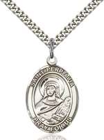 St. Perpetua Medal<br/>7272 Oval, Sterling Silver