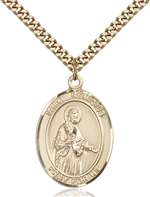 St. Remigius of Reims Medal<br/>7274 Oval, Gold Filled