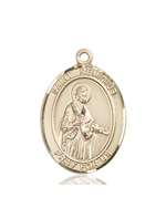 St. Remigius of Reims Medal<br/>7274 Oval, 14kt Gold