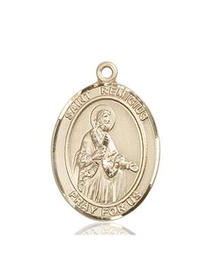 St. Remigius of Reims Medal<br/>7274 Oval, 14kt Gold
