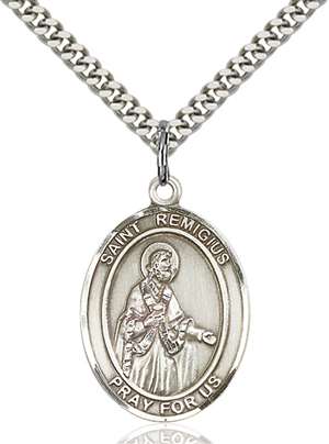 St. Remigius of Reims Medal<br/>7274 Oval, Sterling Silver