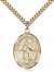 St. Isidore the Farmer Medal<br/>7276 Oval, Gold Filled