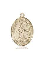 St. Isidore the Farmer Medal<br/>7276 Oval, 14kt Gold