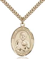St. James the Lesser Medal<br/>7277 Oval, Gold Filled