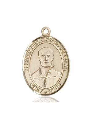 Blessed Pier Giorgio Frassati Medal<br/>7278 Oval, 14kt Gold