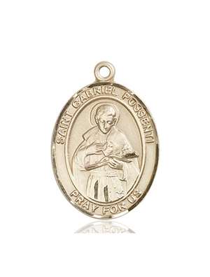 St. Gabriel Possenti Medal<br/>7279 Oval, 14kt Gold