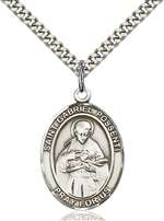 St. Gabriel Possenti Medal<br/>7279 Oval, Sterling Silver