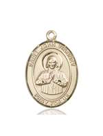 St. John Vianney Medal<br/>7282 Oval, 14kt Gold