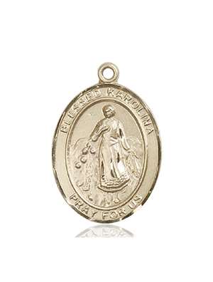 Blessed Karolina Kozkowna Medal<br/>7283 Oval, 14kt Gold