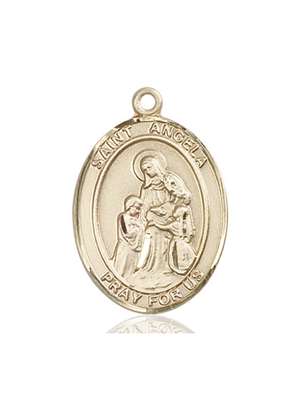 St. Angela Merici Medal<br/>7284 Oval, 14kt Gold