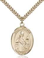 St. Walter of Pontnoise Medal<br/>7285 Oval, Gold Filled