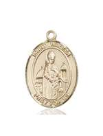 St. Walter of Pontnoise Medal<br/>7285 Oval, 14kt Gold