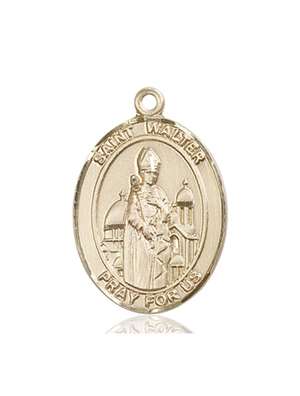 St. Walter of Pontnoise Medal<br/>7285 Oval, 14kt Gold