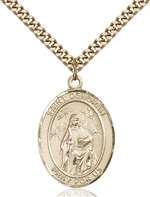 St. Deborah Medal<br/>7286 Oval, Gold Filled