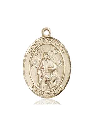 St. Deborah Medal<br/>7286 Oval, 14kt Gold