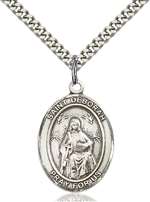 St. Deborah Medal<br/>7286 Oval, Sterling Silver