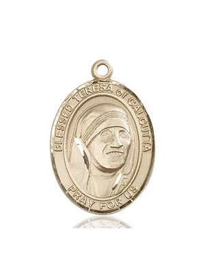 Blessed Teresa of Calcutta Medal<br/>7295 Oval, 14kt Gold