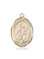 St. Athanasius Medal<br/>7296 Oval, 14kt Gold