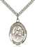 St. Lidwina of Schiedam Medal<br/>7297 Oval, Sterling Silver