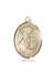 St. Fiacre Medal<br/>7298 Oval, 14kt Gold