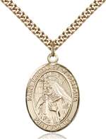 St. Margaret of Cortona Medal<br/>7301 Oval, Gold Filled