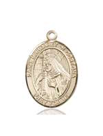 St. Margaret of Cortona Medal<br/>7301 Oval, 14kt Gold