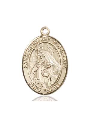 St. Margaret of Cortona Medal<br/>7301 Oval, 14kt Gold