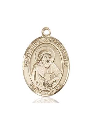 St. Bede the Venerable Medal<br/>7302 Oval, 14kt Gold