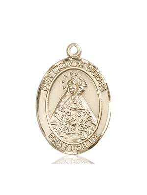 Our Lady of Olives Medal<br/>7303 Oval, 14kt Gold