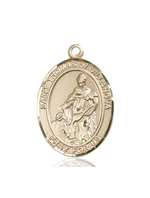 St. Thomas of Villanova Medal<br/>7304 Oval, 14kt Gold