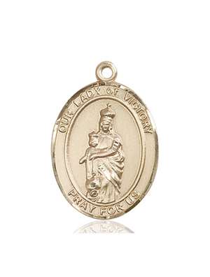 Our Lady of Victory Medal<br/>7306 Oval, 14kt Gold