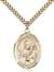 St. Meinrad of Einsideln Medal<br/>7307 Oval, Gold Filled