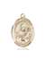 St. Meinrad of Einsideln Medal<br/>7307 Oval, 14kt Gold